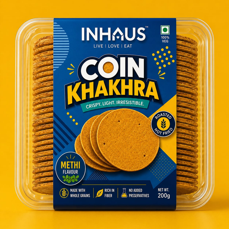INHAUS Coin Khakhra Methi 200g
