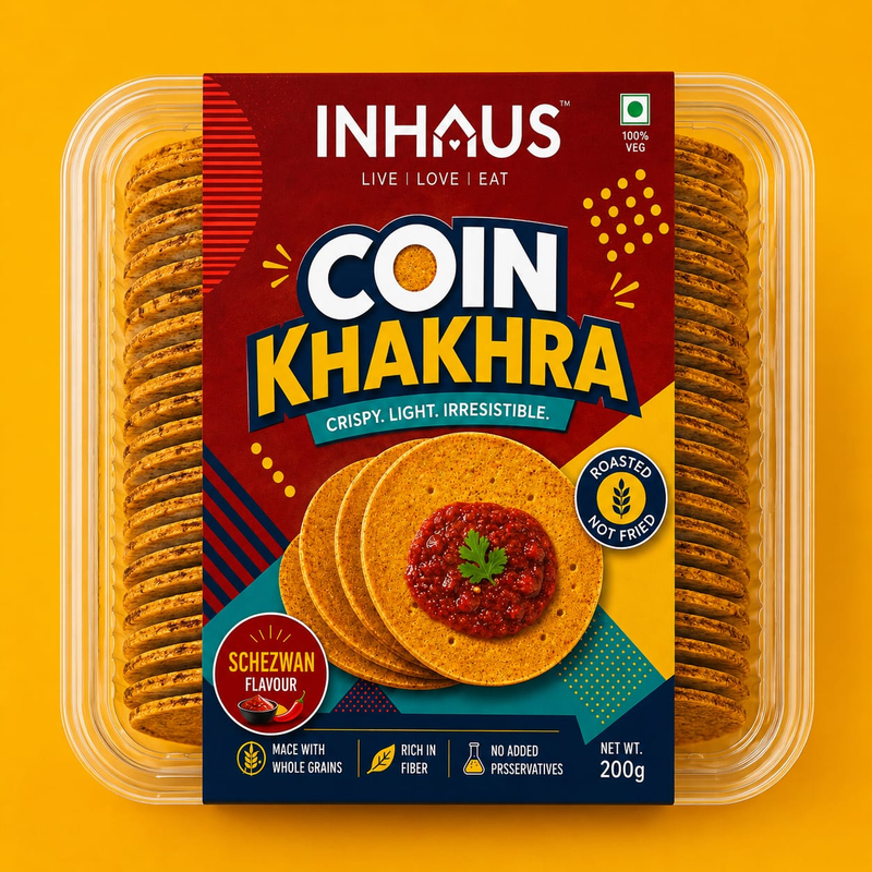INHAUS Coin Khakhra Schezwan 200g